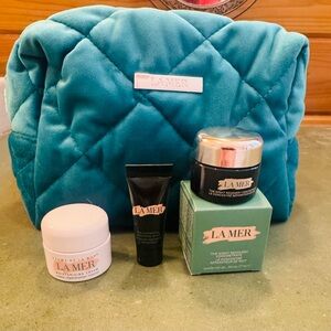 La Mer Moisturizer Set with Teal Bag